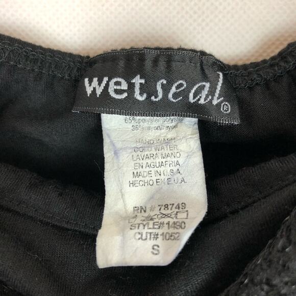 Vintage Wet Seal Womens Top S Bubble Hem Sequin Strapless Fairygoth Whimsigoth - Picture 2 of 5